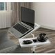 Samostojeći stol za prijenosno računalo, Bijela bojaCrno, Glen Cats - White
