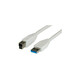 Roline VALUE USB3.0 kabel TIP A-B M/M, 3.0m, bijeli 11.99.8871-50
