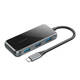 5in1 adapter HUB Vention TFBHB USB-C to HDMI 4K@60Hz, 3x USB 3.0, PD (Gray)