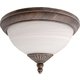 RABALUX 8377 | Madrid Rabalux stropne svjetiljke svjetiljka 2x E27 IP43 antik zlato, bijelo alabaster