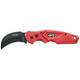 4K5 Tools TK 101 Foldable Curved Knife 600.101A nož na sklapanje s futrorom crvena, crna