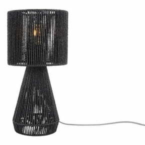 Crna stolna lampa sa sjenilom od papirne špage (visina 40 cm) Forma Cone – Leitmotiv