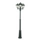 NORLYS 483B | London-NO Norlys podna svjetiljka 185cm s podešavanjem visine 3x E27 IP54 crno, prozirno