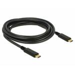 USB-C kabel M/M 2.0 3m crni E-Marker