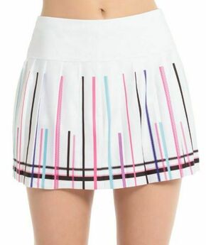 Ženska teniska suknja Lucky in Love Prep It Up Long Down The Line Skirt - white