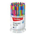 Berlingo, automatska kemijska olovka, plava, 40 kom, 0,7 mm, Triangle Fuze RT