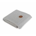 Ceba Baby pokrivač pleteni (90x90) sivo