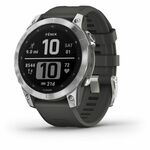 Garmin Fenix 7 pametni sat, Graphite, srebrni