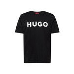 HUGO Majica 'Dulivio' crna / bijela