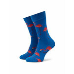 Visoke unisex čarape Funny Socks Flamingos SM1/02 Plava