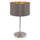EGLO 31631 | Eglo-Maserlo-CG Eglo stolna svjetiljka 42cm sa prekidačem na kablu 1x E27 svijetlucavi cappuchino, zlatno, poniklano mat