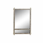 Zidno ogledalo DKD Home Decor Kristal Prirodno Paulovnija (47 x 8 x 70 cm) , 5000 g
