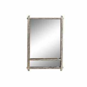 Zidno ogledalo DKD Home Decor Kristal Prirodno Paulovnija (47 x 8 x 70 cm)