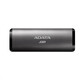ADATA vanjski SSD 256 GB SE760 USB 3.2 Gen2 tip C titan siva