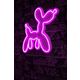 Ukrasna plastična LED rasvjeta, Balloon Dog - Pink
