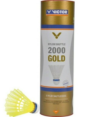 Badminton loptice Victor 2000 Gold 6P - yellow