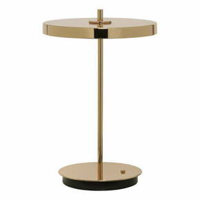 LED stolna lampa s mogućnosti zatamnjivanja u zlatnoj boji s metalnim sjenilom (visina 31 cm) Asteria Move – UMAGE