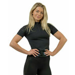 Nebbia Compression Zipper Shirt INTENSE Ultimate Black S Majica za fitnes