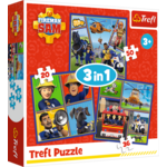 Vatrogasac Sam 3 u 1 puzzle od 50, 36 i 20 dijelova - Trefl