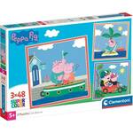 Peppa Pig 3x48 komada Supercolor puzzle - Clementoni