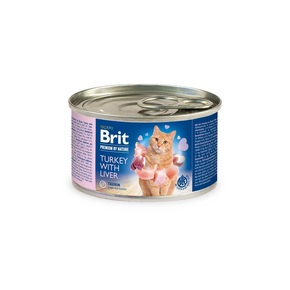 Brit Premium by Nature Cat - Turkey with Liver 6 x 200 g