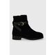Čizme Tommy Hilfiger Elevated Essential Boot Suede FW0FW07482 Black BDS