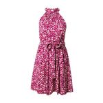 Trendyol Ljetna haljina tamno roza / roza / bijela