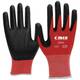 Cimco Grip Flex schwarz/rot 141230 pletena tkanina rukavice za rad Veličina (Rukavice): 9, l EN 388 1 Par