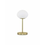 NOVA LUCE 9028850 | Allen Nova Luce stolna svjetiljka 38cm sa prekidačem na kablu 1x E14 zlato mat, opal