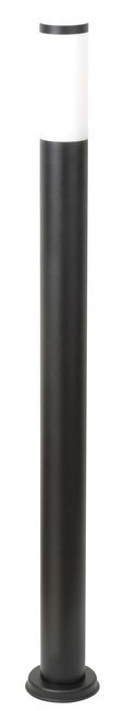 RABALUX 8148 | Black-torch Rabalux podna svjetiljka okrugli 110cm UV odporna plastika 1x E27 IP44 UV crno mat