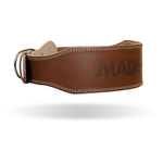 MADMAX Fitness Remen Full Leather Chocolate Brown M