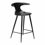 Crna barska stolica od imitacije kože DAN-FORM Denmark Flair, visina 90 cm