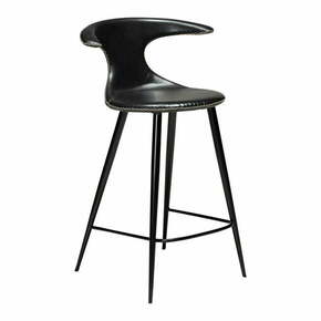 Crna barska stolica od imitacije kože DAN-FORM Denmark Flair