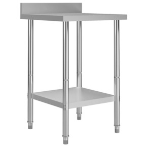 VidaXL Kuhinjski radni stol 60 x 60 x 93 cm od nehrđajućeg čelika