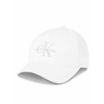 Šilterica Calvin Klein Monogram Cap K60K610280 White/Silver Logo 0LI