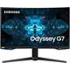 Samsung Odyssey G7 C27G75TQSU monitor, IPS/VA, 27", 16:9, 2560x1440, 144Hz/240Hz, pivot, HDMI, 2x DisplayPort/Display port, USB