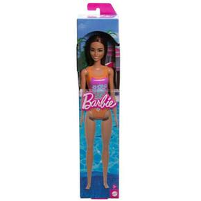Barbie Beach lutka u ljubičastom kupaćem kostimu s uzorkom - Mattel