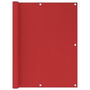 VidaXL Balkonski zastor crveni 120 x 300 cm HDPE