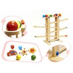 Montessori XXL drvena staza s loptom
