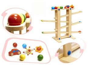 Montessori XXL drvena staza s loptom