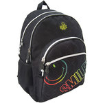 Smiley - crni školski ruksak
