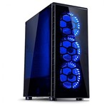 Inter-Tech CXC2 kućište, crno/plavo, midi, bez napajanja, ATX