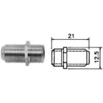 Adapter F konektor (ž) na F konektor (ž) ravni Goobay bulk