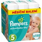 Pampers pelene Active Baby 5 Junior, 150 kom