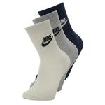 Nike Sportswear Čarape boja pijeska / tamno plava / siva melange / crna