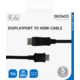 DELTACO DisplayPort to HDMI cable, 4K UHD, 1m, black