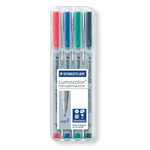 Staedtler flomaster za foliju Lumocolor® 316 WP4 crvena, plava boja, zelena, crna