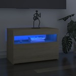 vidaXL TV ormarić s LED svjetlima boja hrasta sonome 60 x 35 x 40 cm