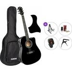 Cascha CGA100BK Premium SET Black Akustična gitara