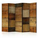 Paravan u 5 dijelova - Wooden Textures II [Room Dividers] 225x172